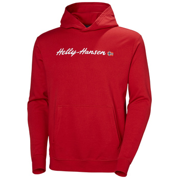 BLUZA MĘSKA HELLY HANSEN CORE GRAPHIC SWEAT HOODIE 53924 RED