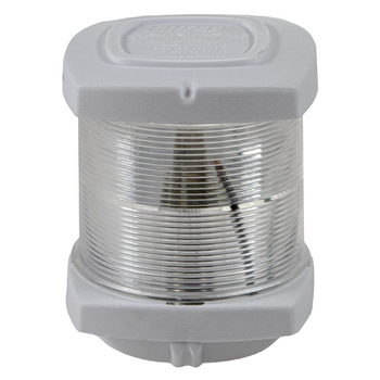 LAMPA NAWIGACYJNA BIAŁA 360 KOTWICZNA DO 20m - 12V OBUDOWA BIAŁA