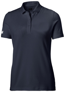 KOSZULKA DAMSKA HELLY HANSEN POLO  CREW TECH QUICK-DRY UPF50+ (33984)  NAVY