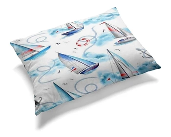 POSZEWKA MARYNISTYCZNA 70x80CM ŻAGLÓWKI