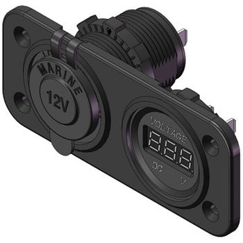 PANEL ELEKTRYCZNY 2, GNIAZDO ZASILANIA DC12V 20A/24V 10A, DC5-30V DC3-30A, WOLTOMIERZ