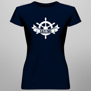 KOSZULKA DAMSKA  SAILING GRANATOWA