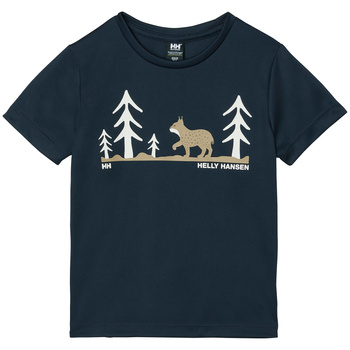 KOSZULKA DZIECIĘCA HELLY HANSEN  TECH GRAPHIC T-SHIRT 41119 NAVY