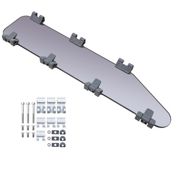 SZYBA - OKNO STANDARD ST4R (44) - OTWIERANE - SZARA - ZESTAW