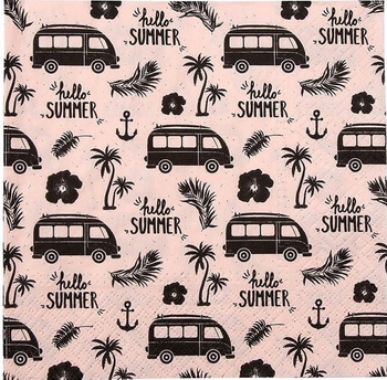 SERWETKI PAPIEROWE 33X33CM SUMMER KAMPER