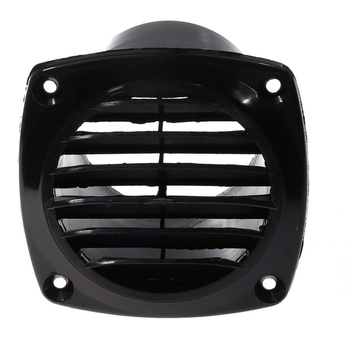 KRATKA WENTYLACYJNA CZARNA 83x83 - D65MM-70MM