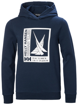 BLUZA DZIECIĘCA HELLY HANSEN JR PORT HOODIE NAVY (41806)