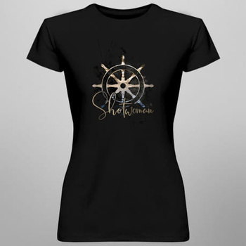 KOSZULKA DAMSKA SHOTWOMAN CZARNA