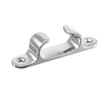 PÓŁKLUZA DZIOBOWA RUFOWA STAL NIERDZEWNA 100 MM - DO BEZPIECZNEGO PRZECIĄGANIA LINY I CUMY