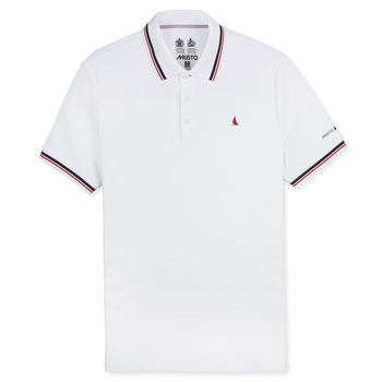 KOSZULKA MĘSKA MUSTO UPF40+ EVOLUTION PRO LITE SS POLO (80429) WHITE