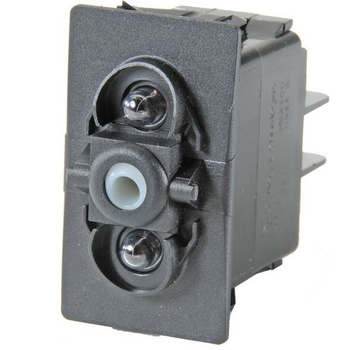 WŁĄCZNIK ROCKER 5 PIN ON-OFF, SPST, 2 WHITE LED