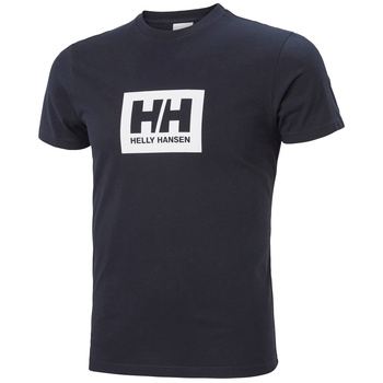 HELLY HANSEN KOSZULKA MĘSKA BAWEŁNIANA (53285) BOX TOKYO T-SHIRT GRANATOWA