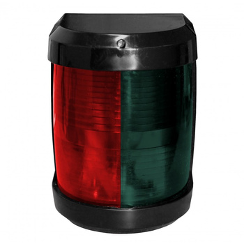 LAMPA NAWIGACYJNA DZIOBOWA DWUSEKTOROWA DO 20m - 12V OBUDOWA CZARNA (X) (W)