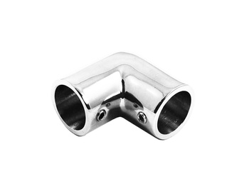 RELING Ø 25 MM ŁĄCZNIK RUROWY RELINGU - KOLANKO RURY STAL NIERDZEWNA