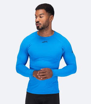 KOSZULKA MĘSKA ZHIK TOP UPF50+ ECO SPADNEX LT LONG SLEEVE DTP-0163 CYAN