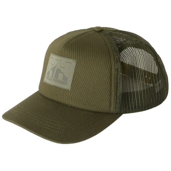 HELLY HANSEN CZAPKA Z DASZKIEM (67435) HH TRUCKER CAP ZIELONA FOREST NIGHT