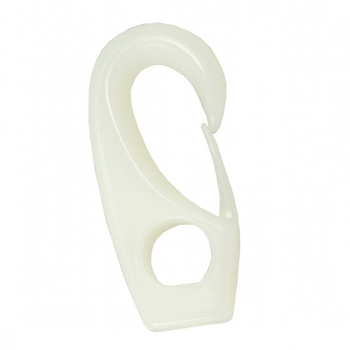 KARABIŃCZYK Z OCZKIEM DO LIN GUMOWYCH PCV 6 MM