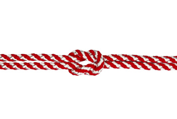 LINA POLIPROPYLENOWA 12 MM BIAŁO-CZERWONA