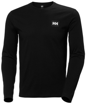 KOSZULKA MĘSKA HELLY HANSEN F2F COTTON LS TEE  63259 BLACK