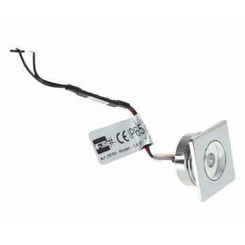 LAMPKA LED RED 10/30V 30x30mm CHB IP65