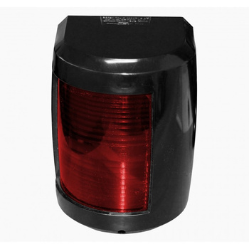 LAMPA NAWIGACYJNA BURTOWA CZERWONA DO 20m - 12V OBUDOWA CZARNA (X) (W)