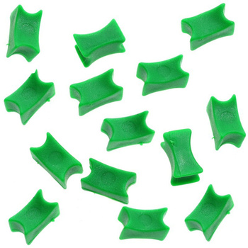 ZNACZNIKI ŁAŃCUCHA 6MM - ZIELONE - 14 SZT