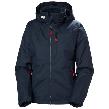 KURTKA DAMSKA HELLY HANSEN W CREW HOODED PILE JACKET NAVY