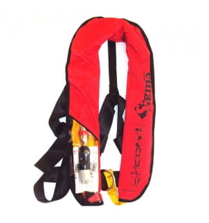 KAMIZELKA PNEUMATYCZNA AUTOMATYCZNA SIGMA 150N Z KLAMRĄ D-RING - KAMIZELKA RATUNKOWA POMPOWANA LALIZAS