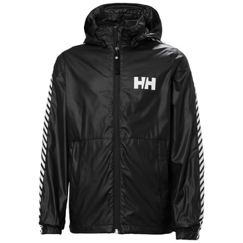 KURTKA DZIECIĘCA HELLY HANSEN JR STRIPE WIND JACKET (41663) CZARNA