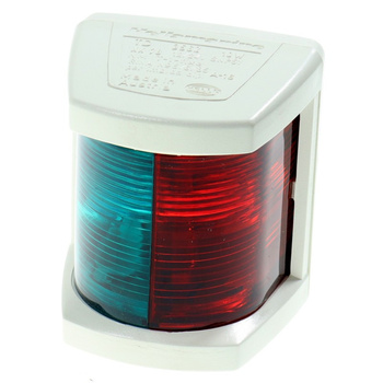 LAMPA NAWIGACYJNA DZIOBOWA DWUSEKTOROWA DO 12m - 12V HELLA MARINE OBUDOWA BIAŁA (W) (X)