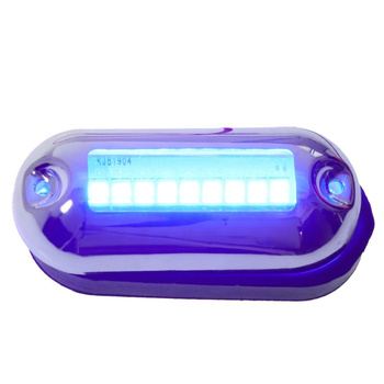 LAMPKA LED PODWODNA, 12V, 9x2,8W, IP68, KĄT ŚWIECENIA 30, KOLOR NIEBIESKI