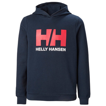 BLUZA DZIECIĘCA HELLY HANSEN LOGO HOODIE 41707 GRANATOWA