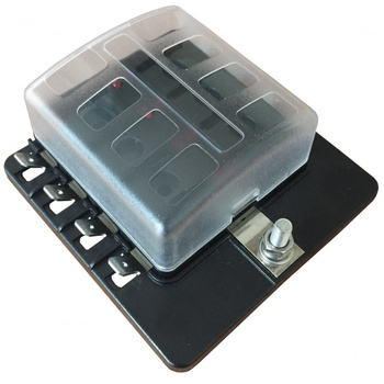 TERMINAL Z BEZPIECZNIKAMI, 8 WEJŚĆ, ZE WSKAŹNIKAMI LED, TYP QUICK CONNECT