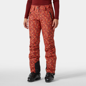 SPODNIE DAMSKIE NARCIARSKIE HELLY HANSEN LEGENDARY INSULATED PANT (65683) RED FLORAL AOP SMALL
