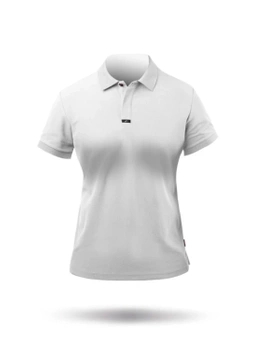 KOSZULKA DAMSKA ZHIK PRIMA COTTON POLO WHITE