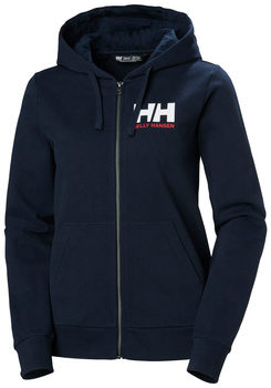 BLUZA DAMSKA HELLY HANSEN  HH LOGO FULL ZIP HOODIE 2.0 34461 NAVY