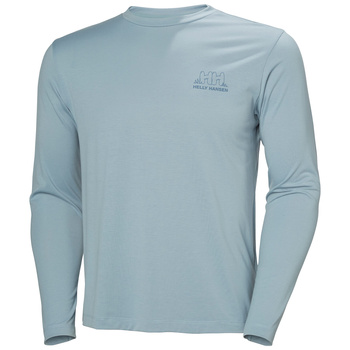 KOSZULKA MĘSKA HELLY HANSEN SKOG GRAPHIC LS TEE 63407 WINDY BLUE