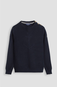 SWETER DAMSKI MARINA MILITARE AMERIGO VESPUCCI KOTWICA GRANAT