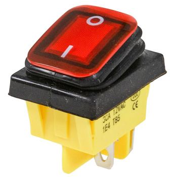 WŁĄCZNIK TYPU ROCKER 12V, 30A (ON)-OFF, 4 PIN