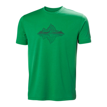 KOSZULKA MĘSKA HELLY HANSEN  SKOG GRAPHIC T-SHIRT (63082) EVERGREEN