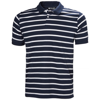 KOSZULKA MĘSKA HELLY HANSEN NEWPORT POLO 2.0 34412 NAVY STRIPE