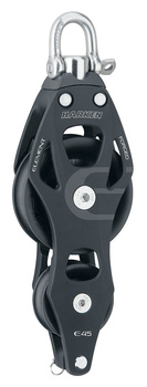 BLOK WIOLINOWY ELEMENT 45MM ALUMINIUM - KRĘTLIK, ZACZEP *HARKEN