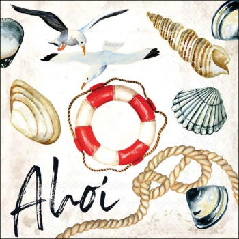 SERWETKI PAPIEROWE 33X33CM AHOI FSC Mix