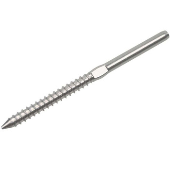 WKRĘ DO DREWNA NIERDZEWNY Z KOŃCÓWKĄ NA LINĘ 4 MM