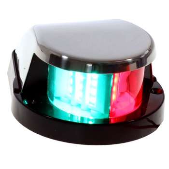LAMPA NAWIGACYJNA DZIOBOWA DWUSEKTOROWA LED - 12/24V OBUDOWA STAL NIERDZEWNA
