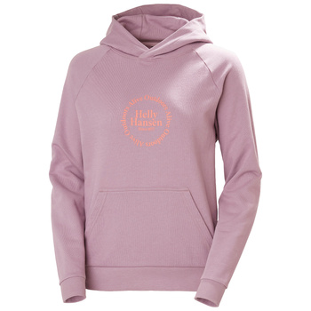 BLUZA DAMSKA HELLY HANSEN W CORE GRAPHIC HOODIE 54239 PURPLE CLAY