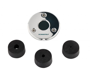 DS-LP-16-S Przejście pokładowe płaskie, nierdzewne dla wtyczek do 16mm, średnica przewodu 2-8mm