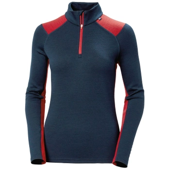 BIELIZNA DAMSKA HELLY HANSEN KOSZULKA W LIFA MERINO MIDW 1/2 ZIP (49377) NAVY