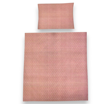 POŚCIEL 160X200 KPL BAWEŁNA KOTWICZKI PUDROWY RÓŻ