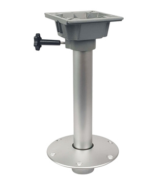 PODSTAWA FOTELA DO ŁODZI WYJMOWANA Z GNIAZDA - NOGA ALUMINIOWA 380 MM Z OBROTOWYM MOCOWANIEM FOTELA